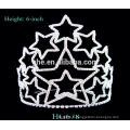 Bonne réputation usine directement mariage robe nuptiale tiara strass couronne en cristal